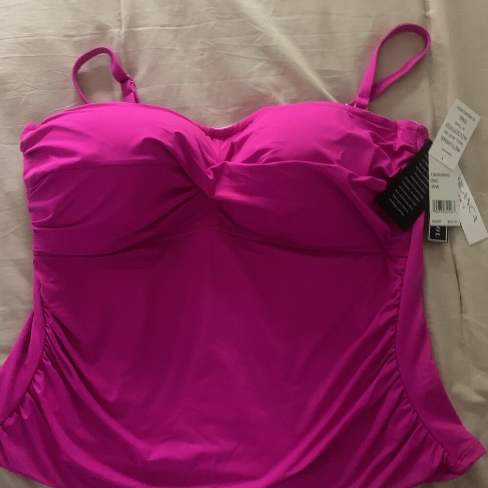 Lablanca Island Goddess Bandeau Tankini top  - Orchid Color